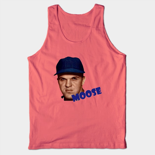 "Moose" Shirt Design Tank Top by Bleeding Yankee Blue